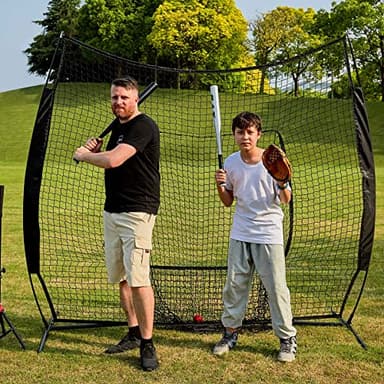 77 Portable Baseball Net with Tee Kit, Softball Net, Carry Bag & Weighted Baseball - Image 11