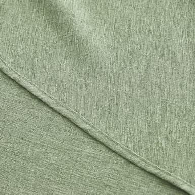 Decorelia Faux Linen Round Tablecloths 60 inch, Waterproof Decorative Washable Texture Rustic Circle Table Cloth Cover for Dining Kitchen Party Farmhouse Outdoor(60 Inch,Round (2-4 Seats),Sage Green) - Image 4