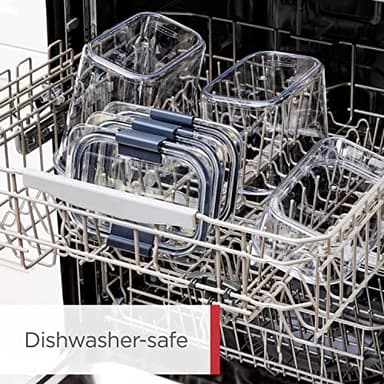 Rubbermaid Brilliance BPA-Free Food Storage Containers with Lids Airtight Kitchen and Pantry Organization Set Includes 3 Containers and Scoops Clear 16 cups - Image 6