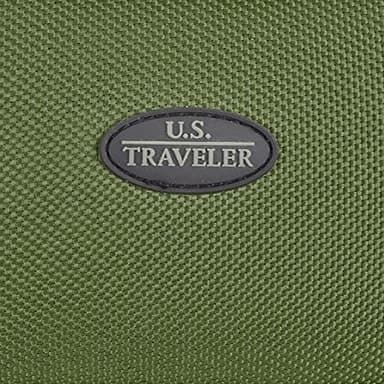 U.S. Traveler Lightweight Rolling 20" Carry On Luggage Softside Suitcase, Green, 2-Wheel Single - Image 7