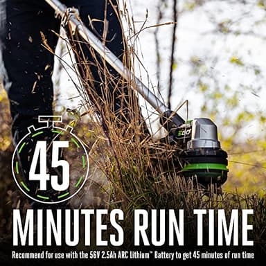 EGO Power+ 56-Volt 15" String Trimmer with POWERLOAD™ with 2.5Ah Battery and 210W Standard Chargers, ST1511T - Image 4