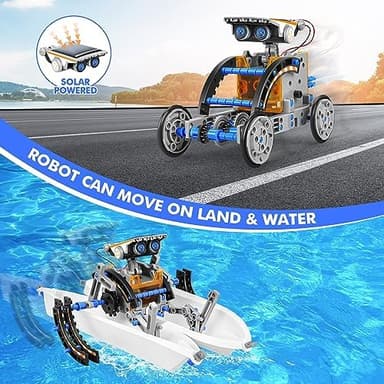 Bottleboom STEM 13-in-1 Education Solar Power Robots Toys for Boys Age 8-12, Educational Toy Science Kits for Kids Experiment Robotics Set Birthday Gifts for 8 9 10 11 12 Years Old - Image 5