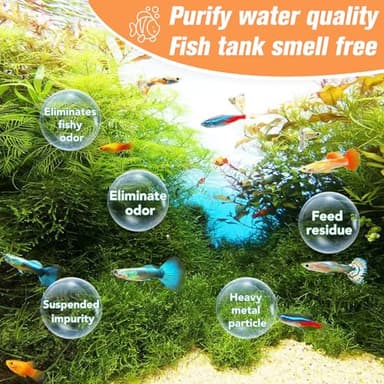 WDEFUN Aquarium Filter Media, 300 ml 2 Packs with Free Mesh Bag Organic Filtration Resin, Remove Driftwood Tannins Suitable for Freshwater and Saltwater Fish Tank - Image 2