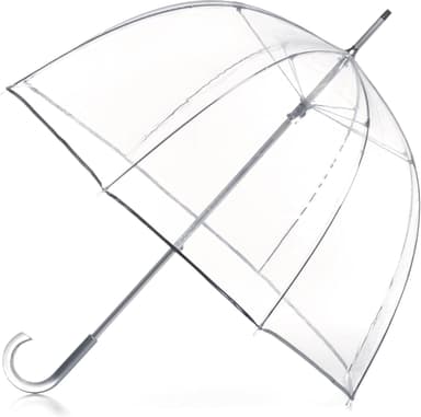 totes Adult Clear Bubble Umbrella with Dome Canopy and Lightweight Wind and Rain Protection - Image 2