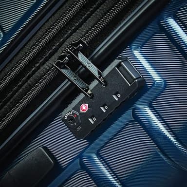 Samsonite Omni 2 28-Inch Large Checked Hardside Luggage with 360° Spinner Wheels - Scratch Resistant Hardshell - TSA Lock - Expandable Polycarbonate Shell for Lightweight Travel - Nova Teal - Image 2