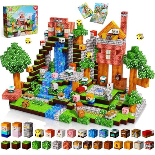 200PCS Magnetic Blocks - Forest Magnetic Building Blocks, Stacking Magnets for Kids, Strong Magnets, Sensory Toy for STEM Learning Toys for Kids 3+ Boys and Girls Christmas Birthday Creative Gifts - Image 1