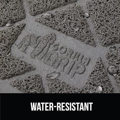 GORILLA GRIP Cat Litter Box Mat, 35x23, Water Resistant, US Designed Kitty Litter Trapping Mats, Easy to Clean, Scatter Control, Less Mess and Clean Floors, Kitten Supplies for Indoor Cats, Gray - Image 7