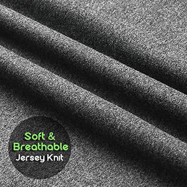 𝐏𝐫𝐞𝐠𝐧𝐚𝐧𝐜𝐲 𝐏𝐢𝐥𝐥𝐨𝐰 𝐂𝐨𝐯𝐞𝐫 COSMOPLUS C Shaped Full Body Pillow Case 𝐂𝐨𝐯𝐞𝐫 for Maternity,Stretchy Cool Breathable Jersey Fabric,Provides Sleep and Pregnancy Support,Heather Grey - Image 7