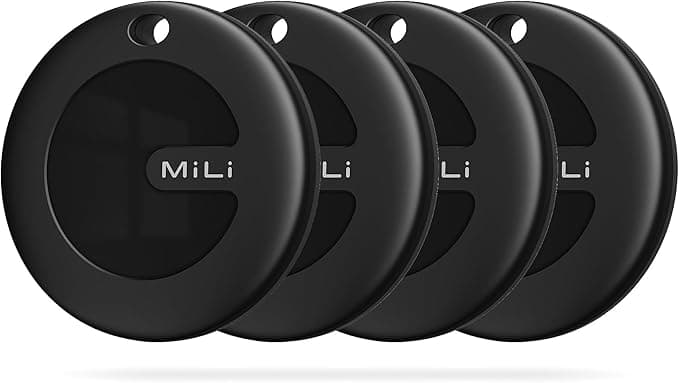 MiLi MiTag Bluetooth Tracker for Android, Smart Air Tracking Tag/Key Finder/Luggage Tracker/Item Locator for Google Find My Device (Find Hub) App, 4 Pack - Image 1