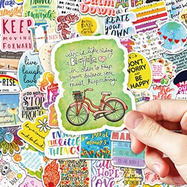 150Pcs Motivational Stickers for Kids Teens Students Teachers Planners Inspirational Quote Stickers Waterproof Vinyl Sticker for Water Bottles Laptop Scrapbook Journal - Image 6