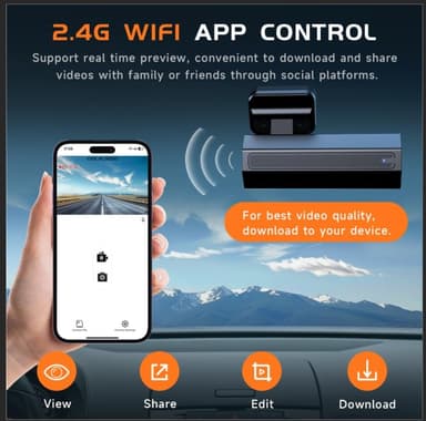 2.5K Dash Cam for Cars, VEEMENT Car Dash Cam Front - Image 5