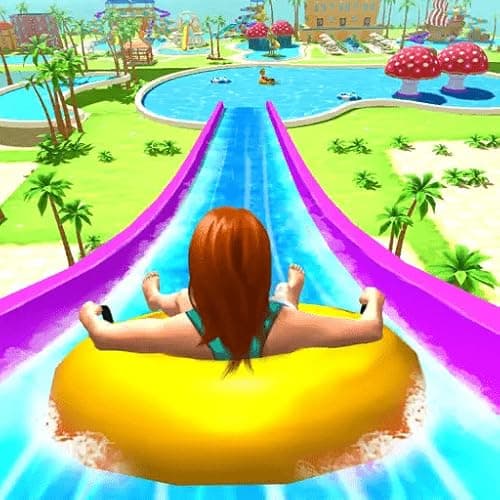 Water Slide Real Aqua Water Park Racing Games - Aqua Fun Racing Adventure Games 3D 2025 - Image 1