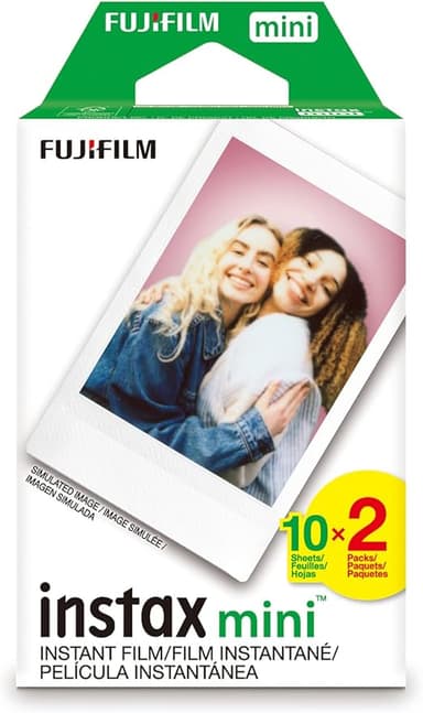 FUJIFILM Instax Mini Instant Film Twin Pack (White), 20 photos - Image 1