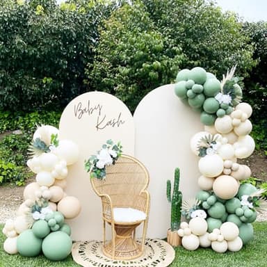 Voircoloria Sage Green Balloons, 66pack 12inch Olive Green Latex Party Balloons for Baby Shower, Graduation, Wedding, Birthday, Bridal Shower, Anniversary Party Decorations - Image 8