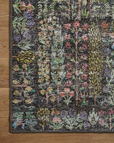 Loloi Rifle Paper Co. Maison Collection MAO-07 Charcoal 7'-6" x 9'-6", .19" Pile Height, Area Rug - Image 6