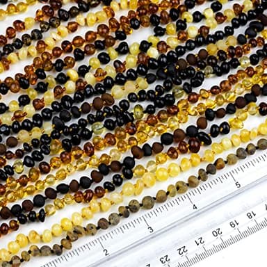 Amber Guru Baltic Amber Necklace (Authentic, Certified) - 12.5 inches - Unisex Jewelry - Cognac (Polished) - Real Amber Beads - Proud to Deliver Genuine Baltic Sea Wonder Handmade - Image 8