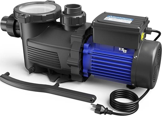 AQUASTRONG In/Above Ground Pool Pump, High Flow (Dual Speed, 1.5HP, 4975 GPH, 115V - Image 1