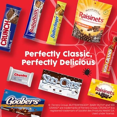 Butterfinger, CRUNCH, Baby Ruth, 100 Grand Minis, Assorted Candy Bars, Great for Sharing, Bulk 135 Count Pack, 55.3 oz - Image 7