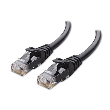 Cable Matters 10Gbps Snagless Cat 6 Ethernet Cable - 20ft, Cat 6 Cable, Cat6 Cord, Ethernet Cord, Black - Image 1