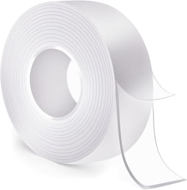 SHANDERBAR Nano Double Sided Tape Heavy Duty - 9.8ft Removable Clear Mounting Tape for Walls, Carpet, Rug & DIY – Strong Two Sided Adhesive Tape – No Residue, Washable, Traceless - Image 2