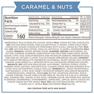 Russell Stover Caramel and Nuts in Milk and Dark Chocolate, Mother's Day Chocolate Gift Box, 9.4 Ounce - Image 10