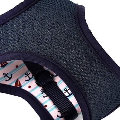 Mile High Life Step in Dog Harness for Small Dogs No Pull, Easy Get on Air Mesh Vest Harness, Adjustable Easy Closures Both Neck and Chest (White, S Chest 13.1"-19.6") - Image 4