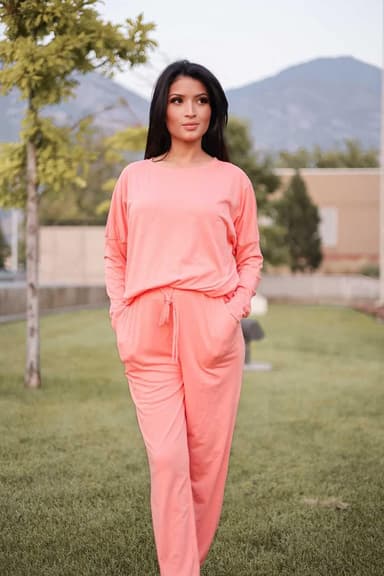 PRETTYGARDEN Women Fall 2 Piece Lounge Outfit Long Sleeve Tops High Waisted Jogger Pants Set Spring Travel Clothes Tracksuit - Image 6