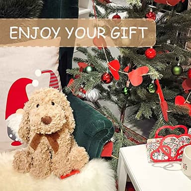 WEIGEDU Poodle Puppy Goldendoodle Stuffed Animal, Adorable Toy Dog Labradoodle Plush for Kids Boys Girls Birthday Easter Nursery Bedtime Gift, 11.8“ Golden - Image 6