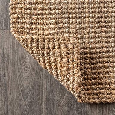 JONATHAN Y Pata Hand Woven Chunky Jute Natural Indoor Area Rug, 8x10, Bohemian, Rustic, Cottage, Easy-Cleaning for Living Room, Bedroom, Kitchen, Non-Shedding (NRF102A-8) - Image 5