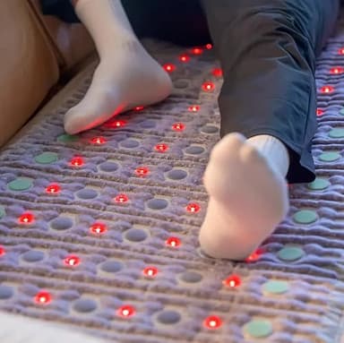 РЕМF Advanced Far Infrared Heating Pad - Professional Biomat for Pain Relief and Healing - Pulsed Electromagnetic Field Therapy - Full Body Mat with Red Lights, Amethyst, Tourmaline and Jade - 72 x 24 - Image 9