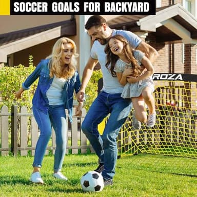 Soccer Goal, Kids Soccer Goals for Backyard Set, 2 Pack of 4x3 ft Portable Pop Up Soccer Net with Soccer Ball, Cones, Complete Training Equipment for Youth, Toddler Outdoor Sports Games - Image 6