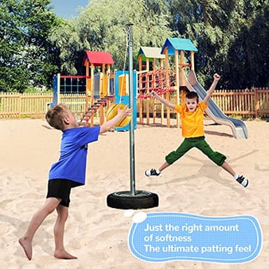 Trymaker Tetherball, Tether Balls and Rope Set, Replacement Tetherball for Kids and Adults Backyard Outdoors - Image 3