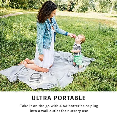 MyBaby SoundSpa White Noise Machine for Babies | 6 Soothing Lullabies for Newborns, Sound Therapy for Travel, Relaxing, Kids, Newborns, Baby Songs, Adjustable Volume, Auto-off Timer, By HoMedics - Image 7