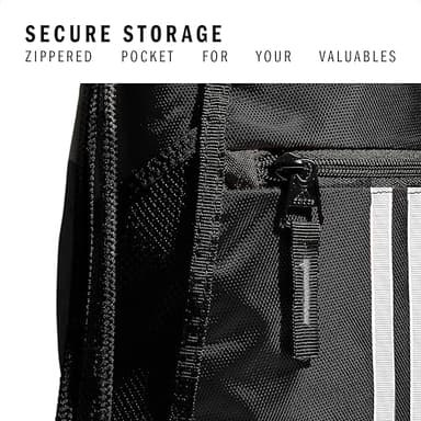 adidas Alliance Sackpack – Drawstring Backpack Small Bag for Men and Women, Black, One Size - Image 3