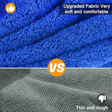 Dog Bathrobe Super Absorbent Dog Towels Large Quick Drying Robes for After Bath Soft Adjustable Warm Keeping Dogs Towel(S-XXL - Image 2