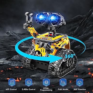INSOON Robot Toys for Kids Building Set, 520 PCS App & Remote Control Robotics Kit, 5-in-1 RC Wall Robot Engineer Dinosaur Building Block Toy Gift for Kids 6 7 8 9 10 11 12+ Years Old Boys Girls - Image 3