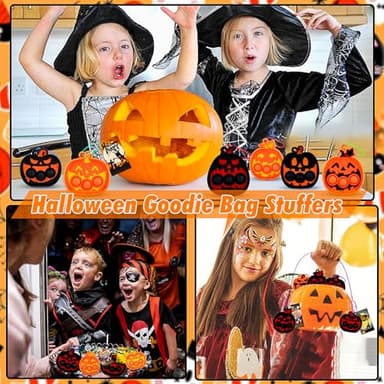 Halloween Party Favors for Kids 24 PCS Halloween Pumpkin Pop Fidget Toys,Halloween Toys Treats for Kids,Halloween Goodie Bag Stuffers,Halloween Classroom Prizes - Image 7