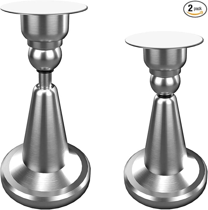 Magnetic RV Door Holder Baggage Door Catch Latch for RV, Camper, Motor Home, Trailer, Boat Compartments, Hydraulic Shock Absorbent Technology (Stainless Steel, 2 Pack), Silver, SCH-MX-01 - Image 1