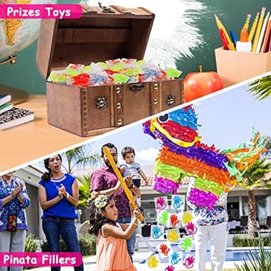 40PCS Glitter Sticky Hand Party Favors for Kids Birthday Supplies Halloween Goodie Bag Stuffers Classroom Treasure Box Carnival Prizes Bulk Treat Trinkets Pinata Fillers Mini Stuff Stretchy Toys - Image 5