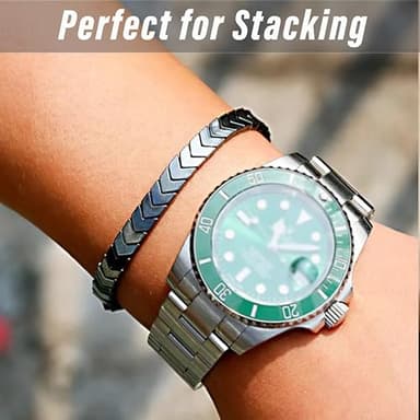 THEMEROL Bracelets for Men Teens Boys Gifts Ideas Teenage Gift Him Hematite 10 12 16 18 Years Old 18th Birthday Son GrandsonChristmas Stocking Stuffers Valentines Day Easter Basket Graduation - Image 4