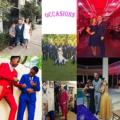 MAGE MALE Men's 3 Pieces Suit Elegant Solid One Button Slim Fit Single Breasted Party Blazer Vest Pants Set Light Grey - Image 6