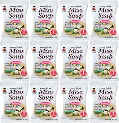 Miko Brand Freeze Dried Authentic Soup miso, 0.27 Ounce (Pack of 12) - Image 1