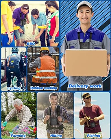 UMANNO Waist Fan 12000mAh Rechargeable, Portable with 24H Working Time, 9500RPM Strong Airflow, Wearable Belt Fan for Clothes, Shirt, Farm Work, Hiking (Black, Medium) - Image 6