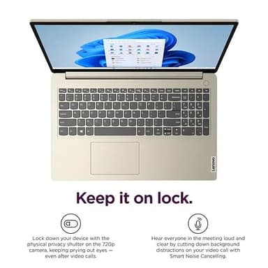 Lenovo 15.6" HD IdeaPad Anti-glare Coating + 1 Year Microsoft 365, 12GB RAM, 384GB SSD, Windows 11 Home, Up to 9.5 Hours Battery Life, Intel Processor, WiFi 6, HDMI, USB-C, SD Card Reader, w/WOWPC USB - Image 3
