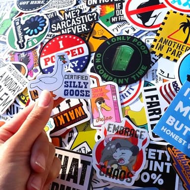 200 Pcs Funny Stickers for Adults (Dirty) Meme Water Bottles Sticker Pack Waterproof Cool Accesory for Laptop, Hard Hats, Sarcastic, Scrapbooking Decals - Image 2