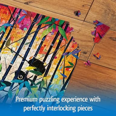 Wonder Forge Peekaboo Panda 1000 Piece Jigsaw Puzzle for Adults | Unique, Perfectly-Fitting Pieces | Fun, Vibrant Imagery | Amazon Exclusive - Image 5