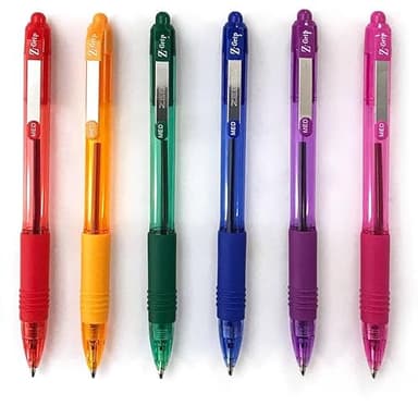 Zebra Pen Z-Grip Retractable Ballpoint Pen and Mechanical Pencil Set, Medium Point, #2 HB Lead Pencils, Assorted Ink Colors, School Supplies, Teacher Supplies, and Office Supplies, 18-Pack (23618) - Image 3