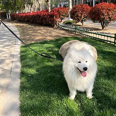 Joytale Dog Leash Heavy Duty for Large Dogs That Pull, Double Handle for Traffic Control, Double-Sided Reflective Leashes for Large Medium Dogs Night Safety, 6FT, Black - Image 4