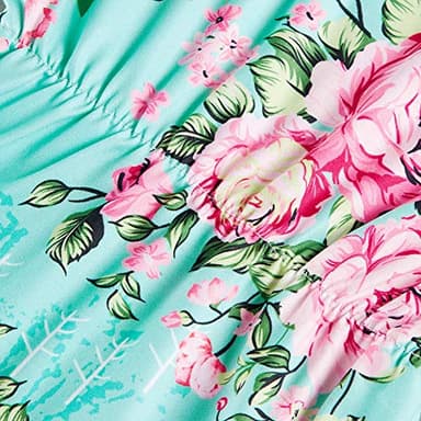 BFUSTYLE Pink Floral Rompers for Baby Girls Niece Kids Elastic Slim Fit Playsuit Fall Autumn Street Party Flower Jumpsuit 6-12 Months - Image 5