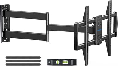 MOUNTUP Corner TV Wall Mount for Most 42-75 Inch TVs with 32” Long Extension, Long Arm TV Mount, Full Motion TVs Mount Swivel Articulating Mounts, MAX VESA 600x400mm, Holds up to 99 lbs MU0076 - Image 2